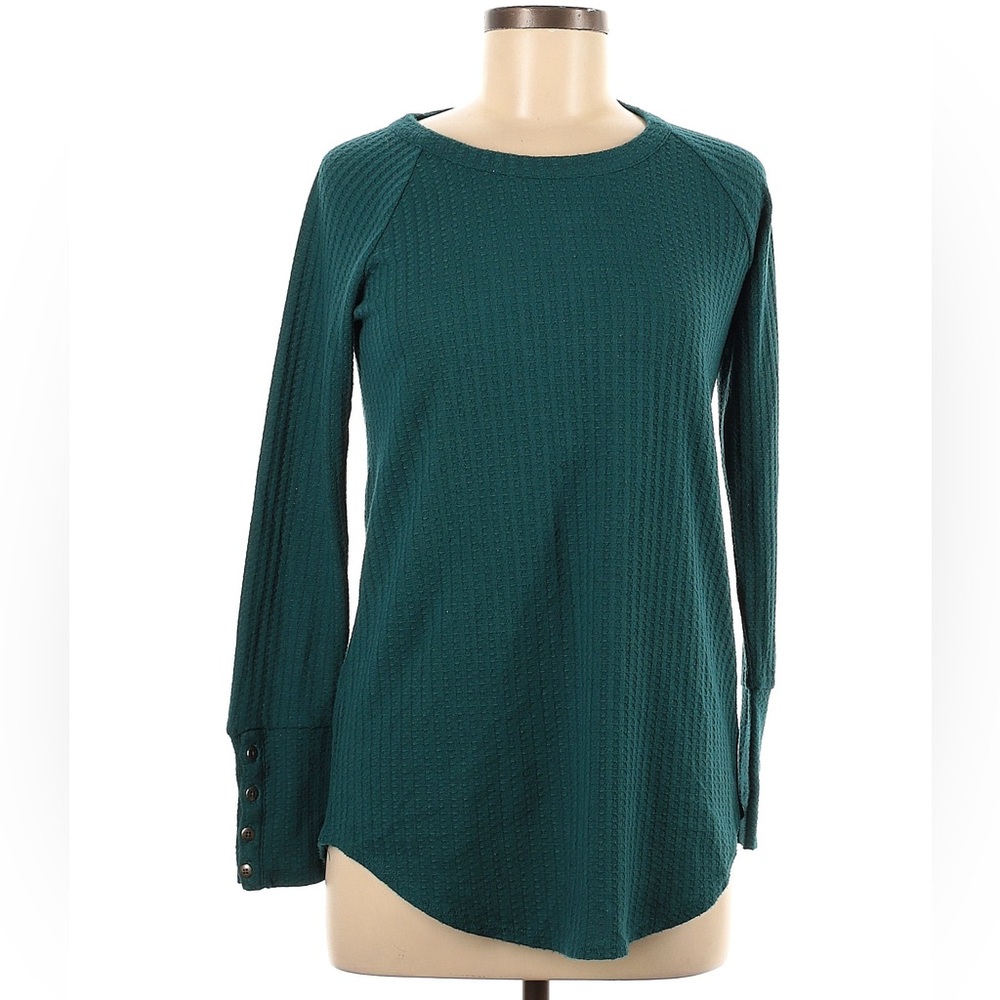 Chaser Waffle Thermal Button Cuff Long Sleeve Shirt